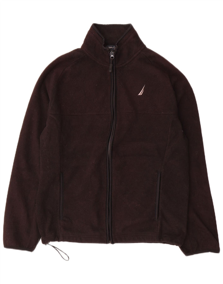 Nautica Herre Fleecejakke UK 38 Medium Sort Polyester