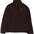 Nautica Herre Fleecejakke UK 38 Medium Sort Polyester