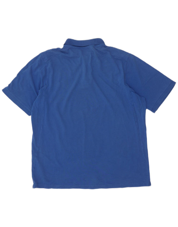 Nike Herre Standard Fit Polo Shirt XL Blå Bomuld