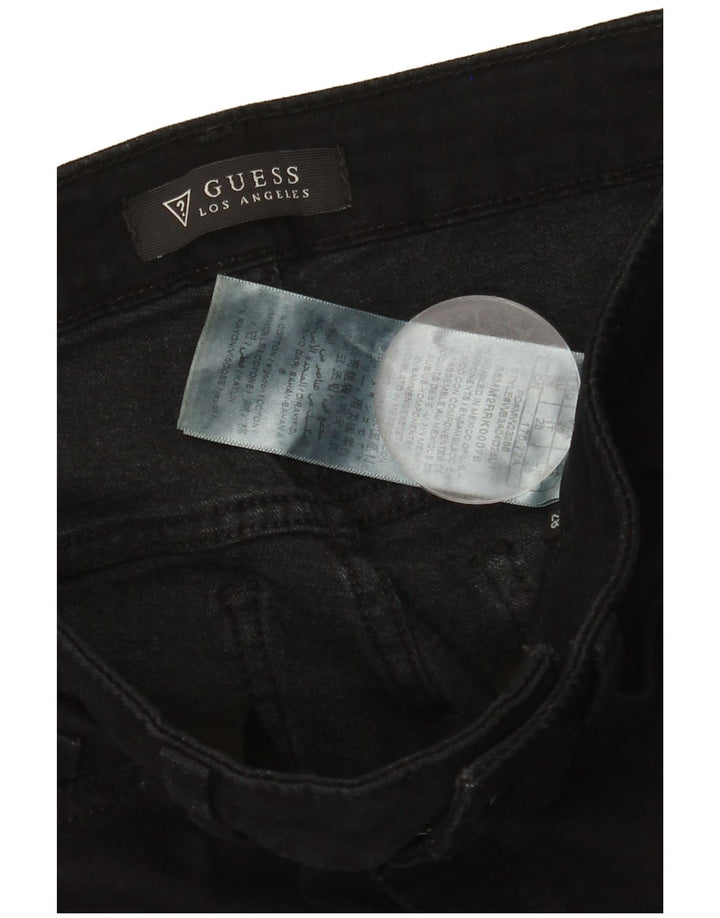 GUESS Womens Skinny Jeans W28 L31 Black Cotton