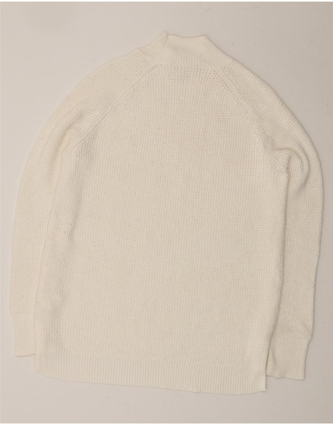 MICHAEL KORS Womens Turtle Neck Jumper Sweater UK 12 Medium White Cotton Vintage Michael Kors and Second-Hand Michael Kors from Messina Hembry 