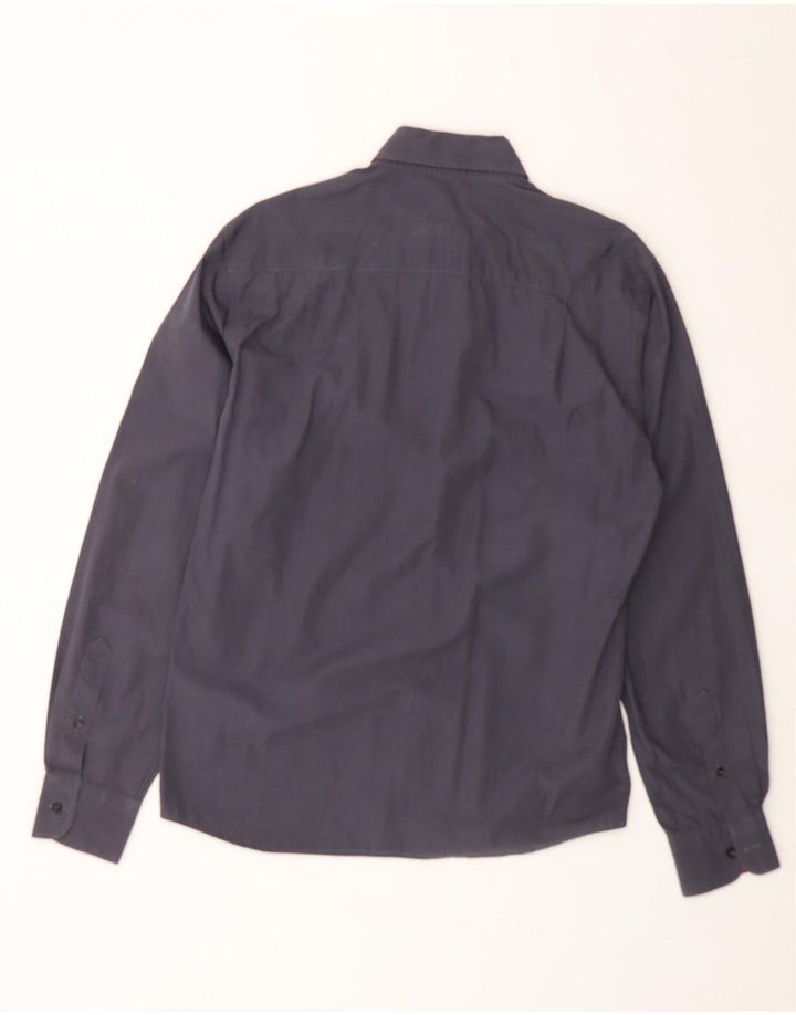 PAUL & SHARK Mens Shirt Size 39 Medium Navy Blue Vintage Paul & Shark and Second-Hand Paul & Shark from Messina Hembry 