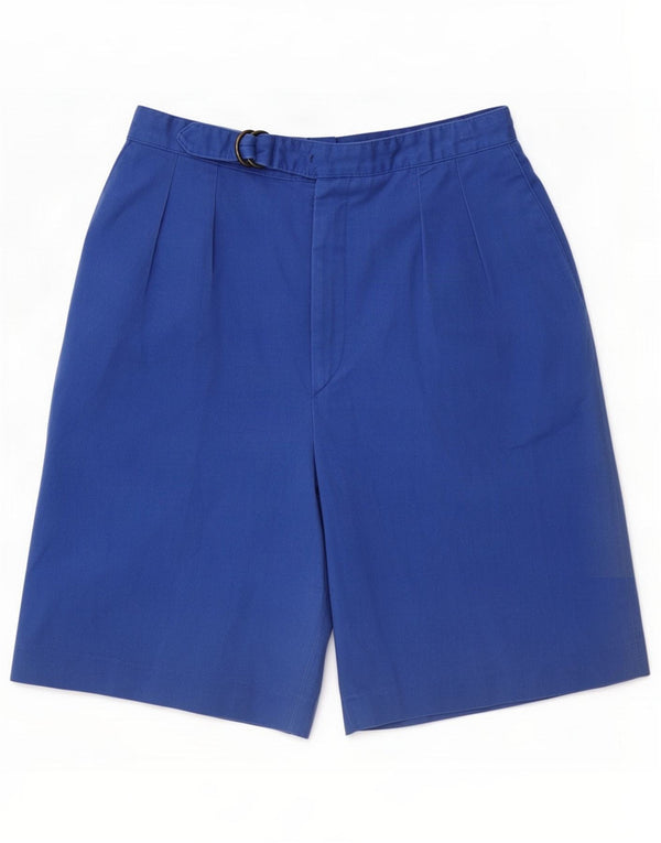 Haggar Fastgjorte Casual Shorts til mænd Small W28 Blue Cotton