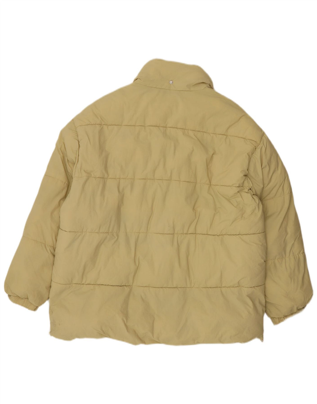 Zara Dame Polstret Jakke UK 16 Stor Gul Nylon