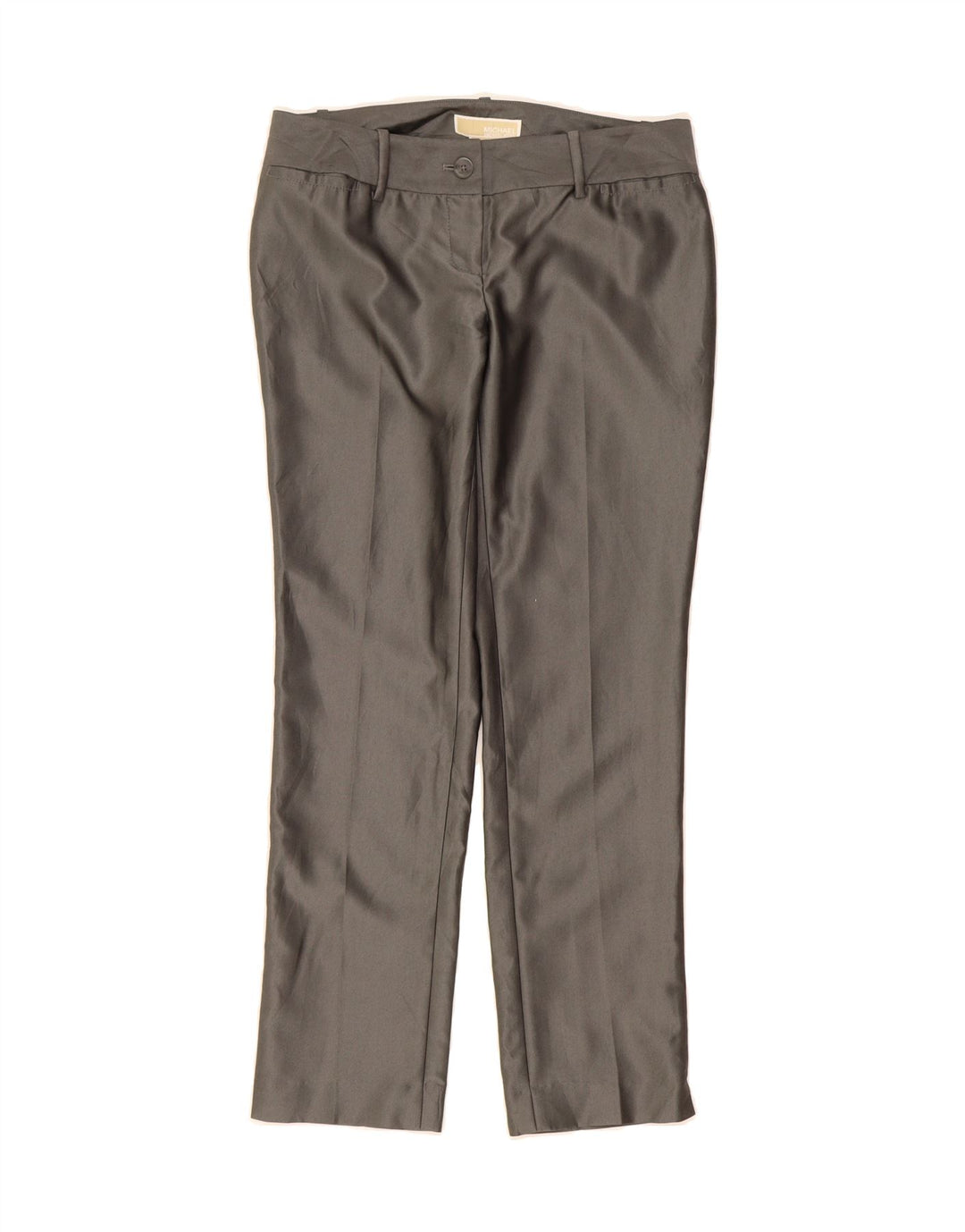 MICHAEL KORS Womens Slim Casual Trousers US 4 Small W30 L28 Grey Polyester Vintage Michael Kors and Second-Hand Michael Kors from Messina Hembry 
