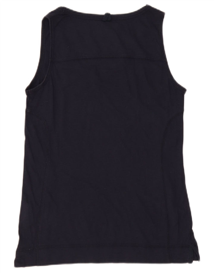Champion Dame Easy Fit Vest Top UK 12 Medium Navy Blue Bomuld