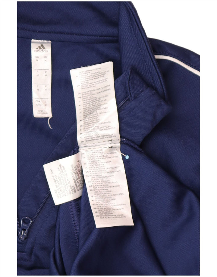 ADIDAS Herre Aeroready Zip Neck Pullover Træningsdragt Top Medium Navy Blue