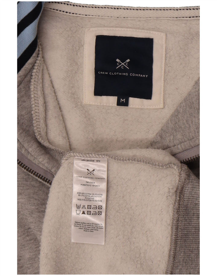 Besætningsbeklædning Herre Zip Neck Sweatshirt Jumper Medium Grå Bomuld