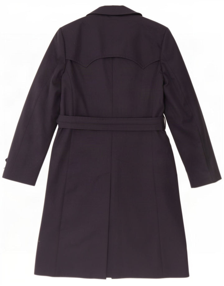 Vintage dobbeltradet trenchcoat til mænd IT 48 Medium Navy Blue