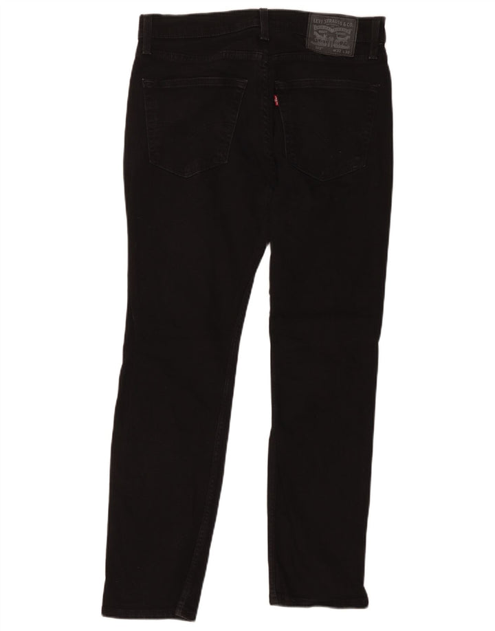 Levi's Herre 502 tilspidsede jeans W32 L32 sort bomuld