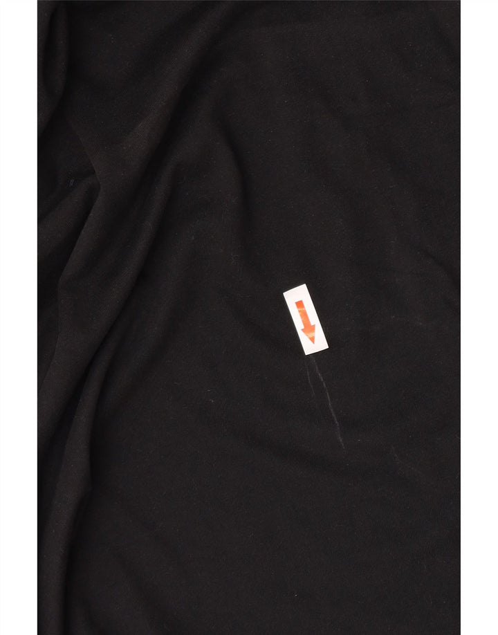 Ted Baker Herre Regular T-Shirt Top Størrelse 4 Stor Sort Bomuld
