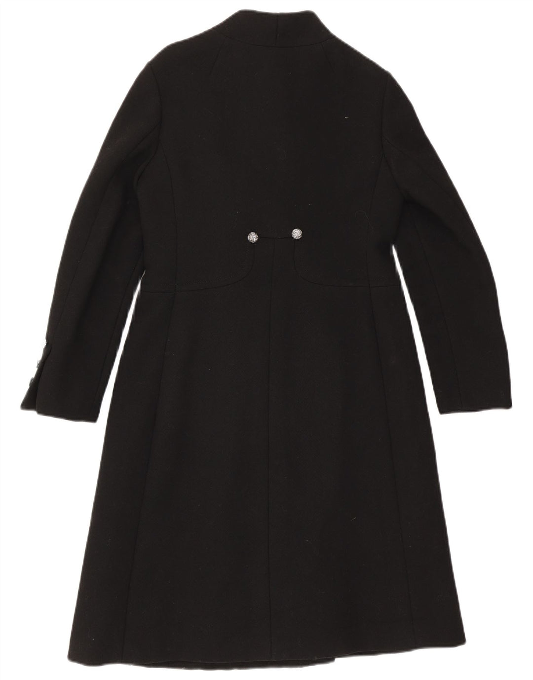 Vintage overfrakke til kvinder UK 10 Small Black