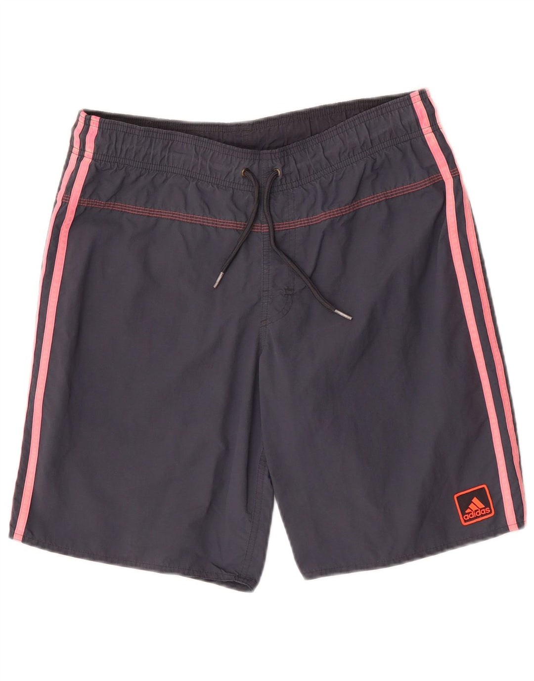 Adidas Badeshorts til mænd, små grå nylon