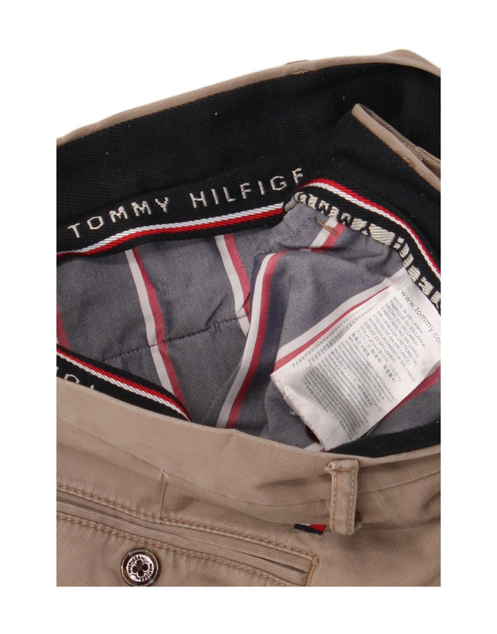 TOMMY HILFIGER Slim Chino Bukser til mænd W34 L33 Beige Bomuld
