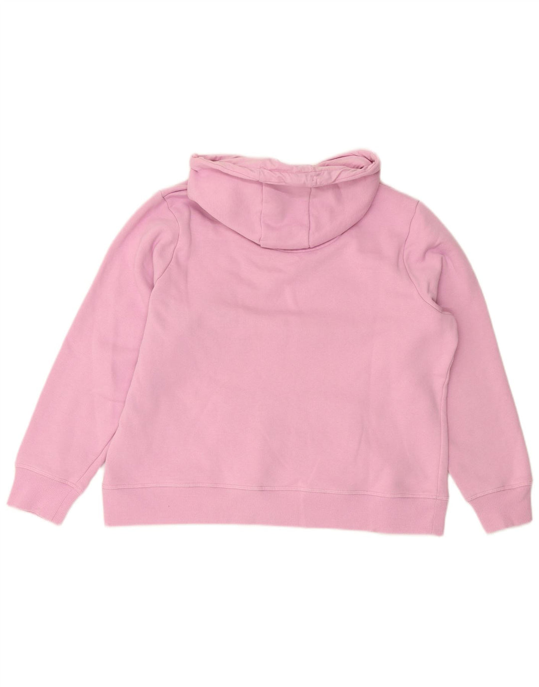 CREW TØJ Dame Crop Hoodie Jumper UK 18 XL Pink Bomuld