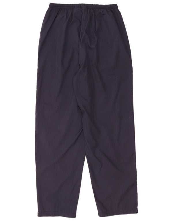 NIKE træningsdragtsbukser til kvinder US 12/14 Large Navy Blue Polyester