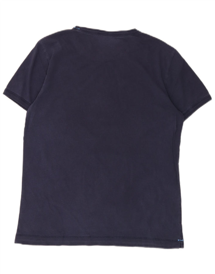 BEDSTE FIRMA Grafisk T-shirt til mænd, lille marineblå