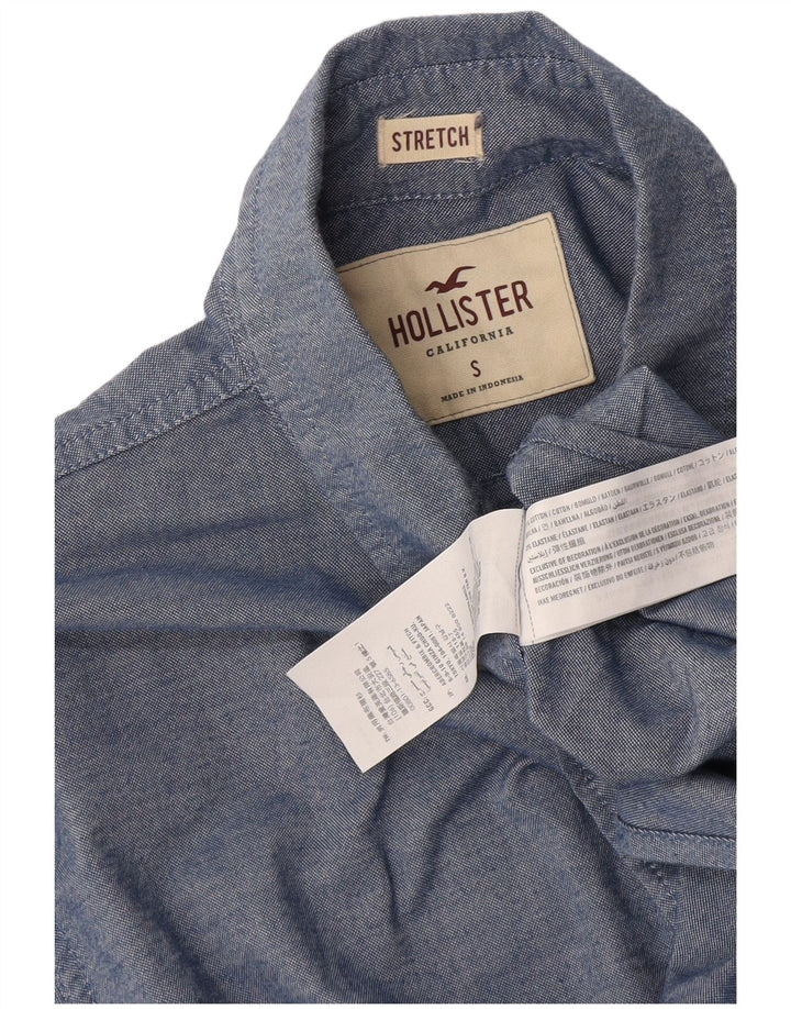 Hollister herreskjorte lille blå bomuld