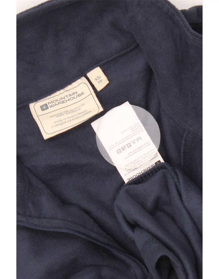 Mountain Warehouse Herre lynlås hals fleece jumper XS marineblå polyester