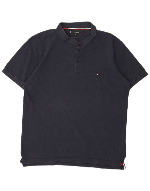 TOMMY HILFIGER Herre Slim Fit Polo Shirt 2XL Marineblå Bomuld