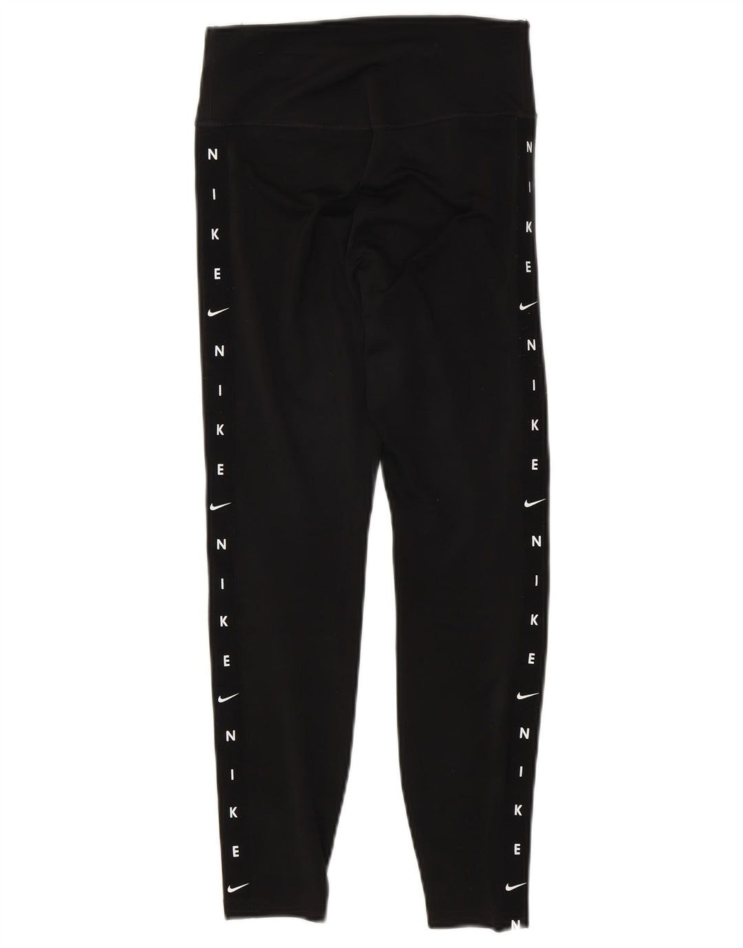 NIKE Dri Fit grafiske leggings til kvinder UK 6 XS Sort