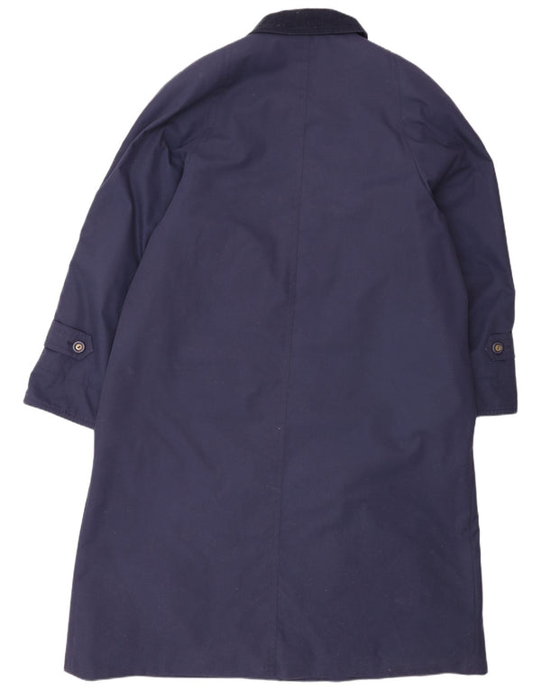 Dunnimac Dame Overfrakke UK 18 XL Navy Blue Polyester Classic