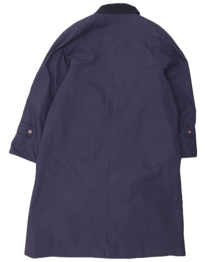 Dunnimac Dame Overfrakke UK 18 XL Navy Blue Polyester Classic