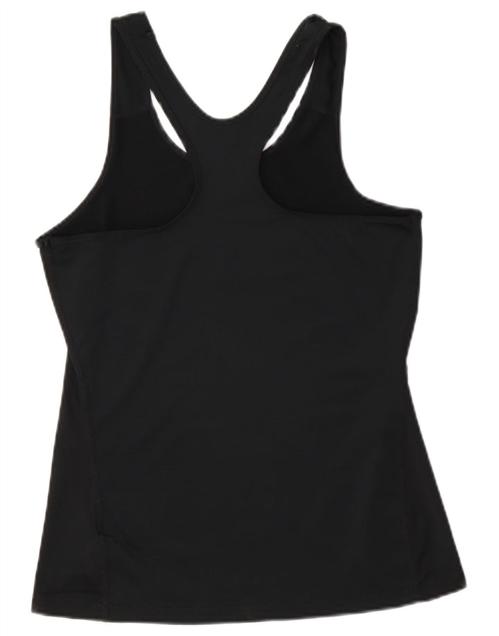 Nike Dame Dri Fit Grafisk Vest Top UK 10 Small Black Polyester