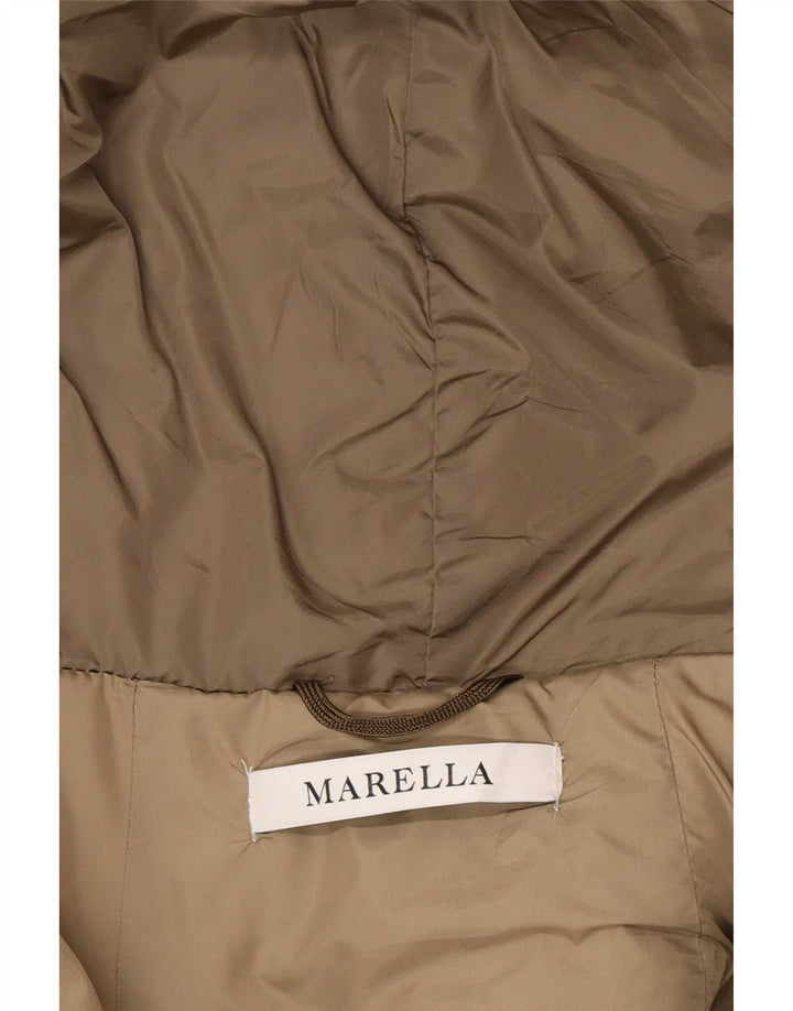 Marella polstret jakke til kvinder UK 12 Medium brun polyamid