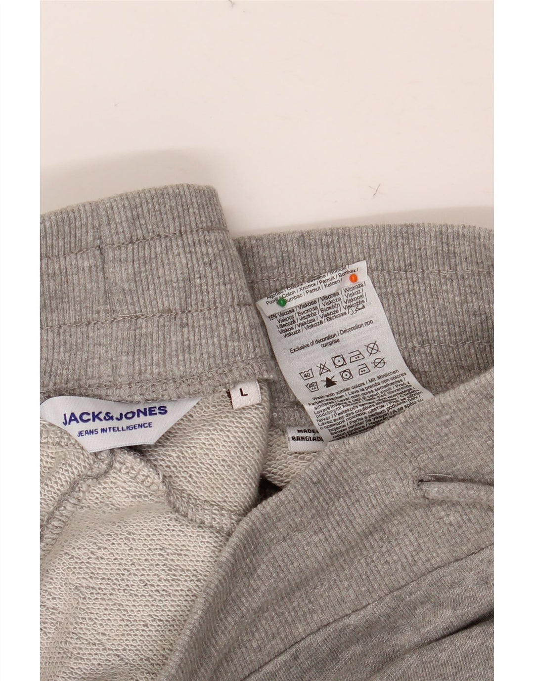 JACK & JONES Sportsshorts til mænd, store grå bomuld