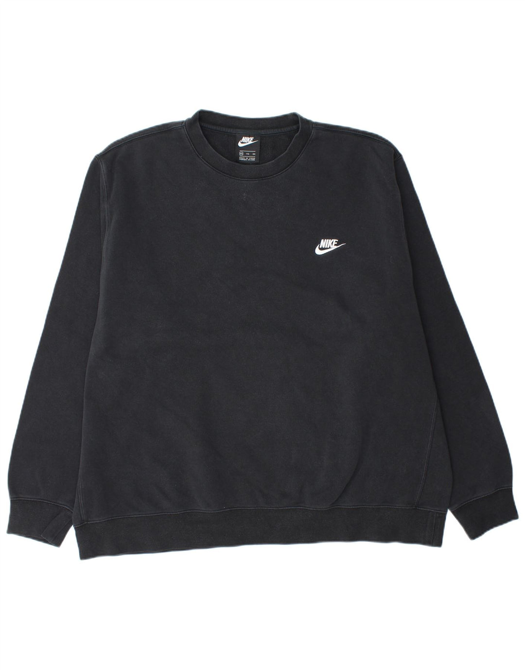 NIKE Sweatshirt-trøje til mænd 2XL sort bomuld