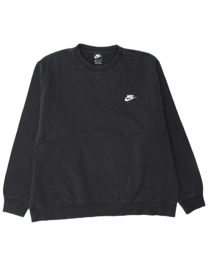 NIKE Sweatshirt-trøje til mænd 2XL sort bomuld