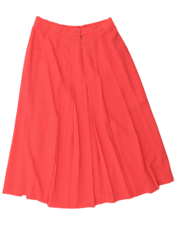 Whimsy Womens højtalje plisseret nederdel UK 16 Large W30 Pink Polyester