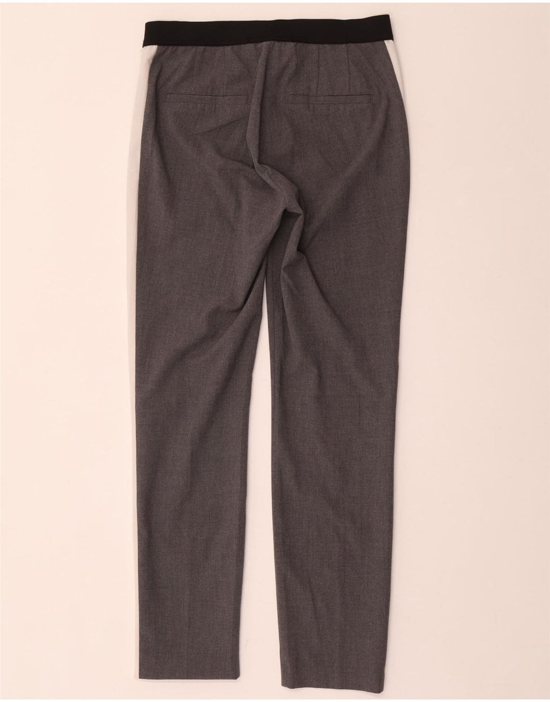 Zara Slim Chino Bukser Small W26 L28 Grå Colourblock Polyester
