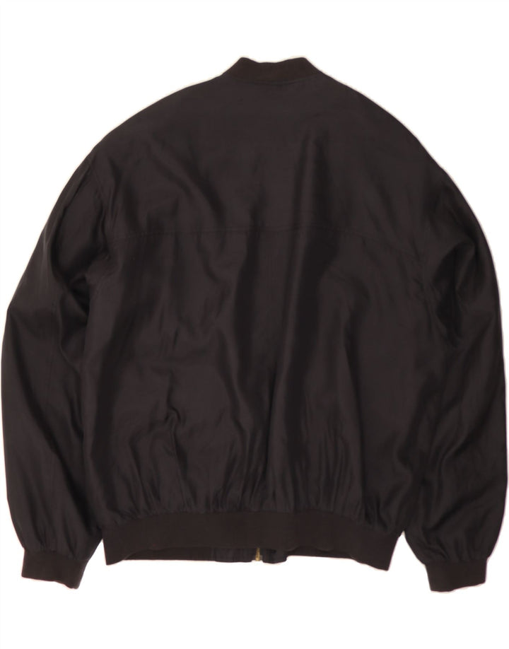 ROVER&LAKES Mens Bomber Jacket UK 44 2XL Black Vintage Rover&Lakes and Second-Hand Rover&Lakes from Messina Hembry 
