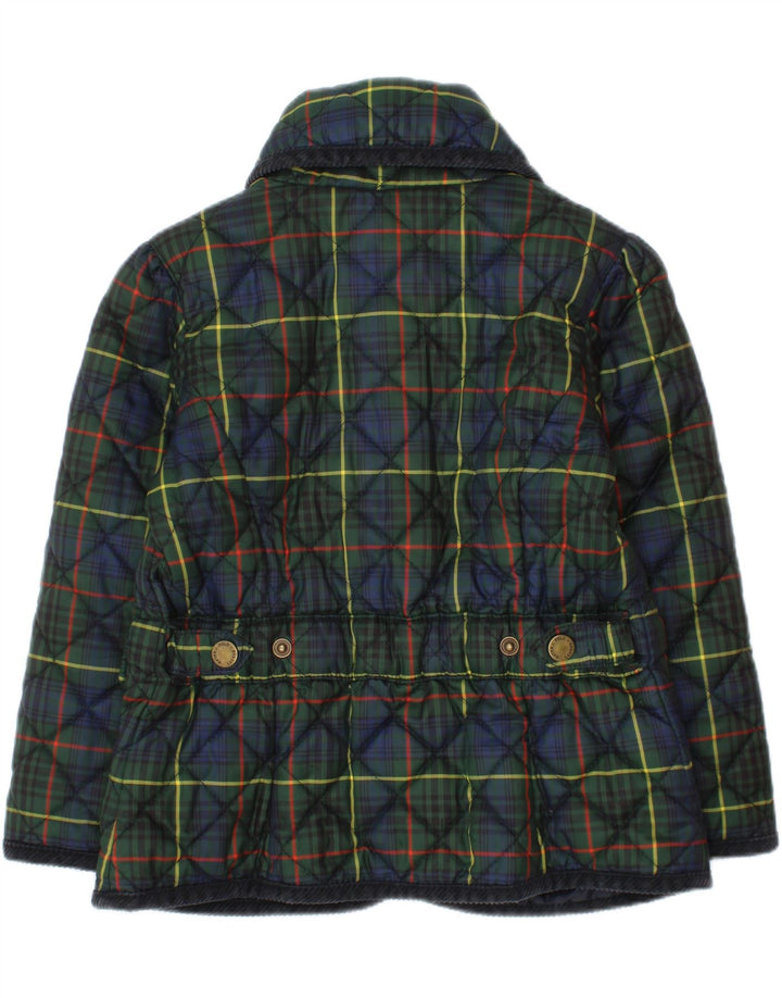 Ralph Lauren piger quiltet jakke 2-3 år grøn ternet polyester