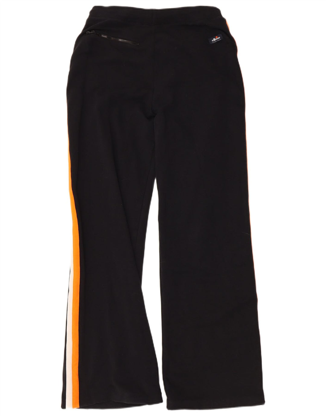 Ellesse Womens Træningsdragt Bukser UK 12 Medium Sort Colourblock Bomuld