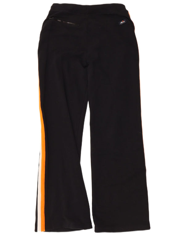 Ellesse Womens Træningsdragt Bukser UK 12 Medium Sort Colourblock Bomuld