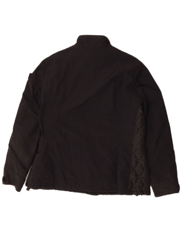Aspesi Dame Windbreaker Jacket UK 18 XL Sort Polyamid