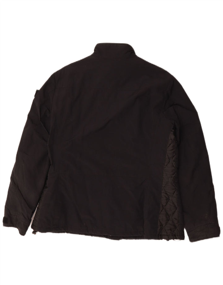 Aspesi Dame Windbreaker Jacket UK 18 XL Sort Polyamid
