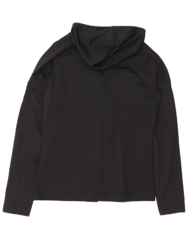 The North Face Dame Hooded Tracksuit Top Jacket UK 14 Medium Black