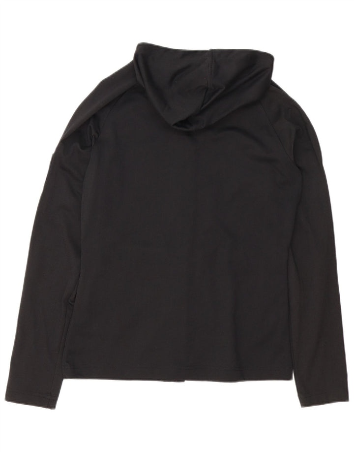 The North Face Dame Hooded Tracksuit Top Jacket UK 14 Medium Black