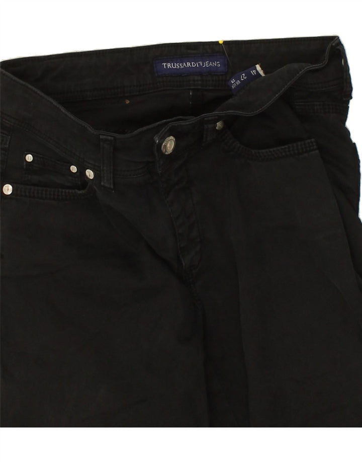 TRUSSARDI Womens Slim Jeans W25 L29  Black Cotton Vintage Trussardi and Second-Hand Trussardi from Messina Hembry 