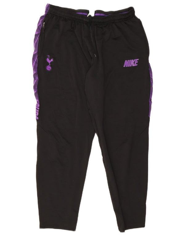 Nike Dame Dri Fit Grafisk træningsdragt Bukser UK 18 XL Sort Colourblock