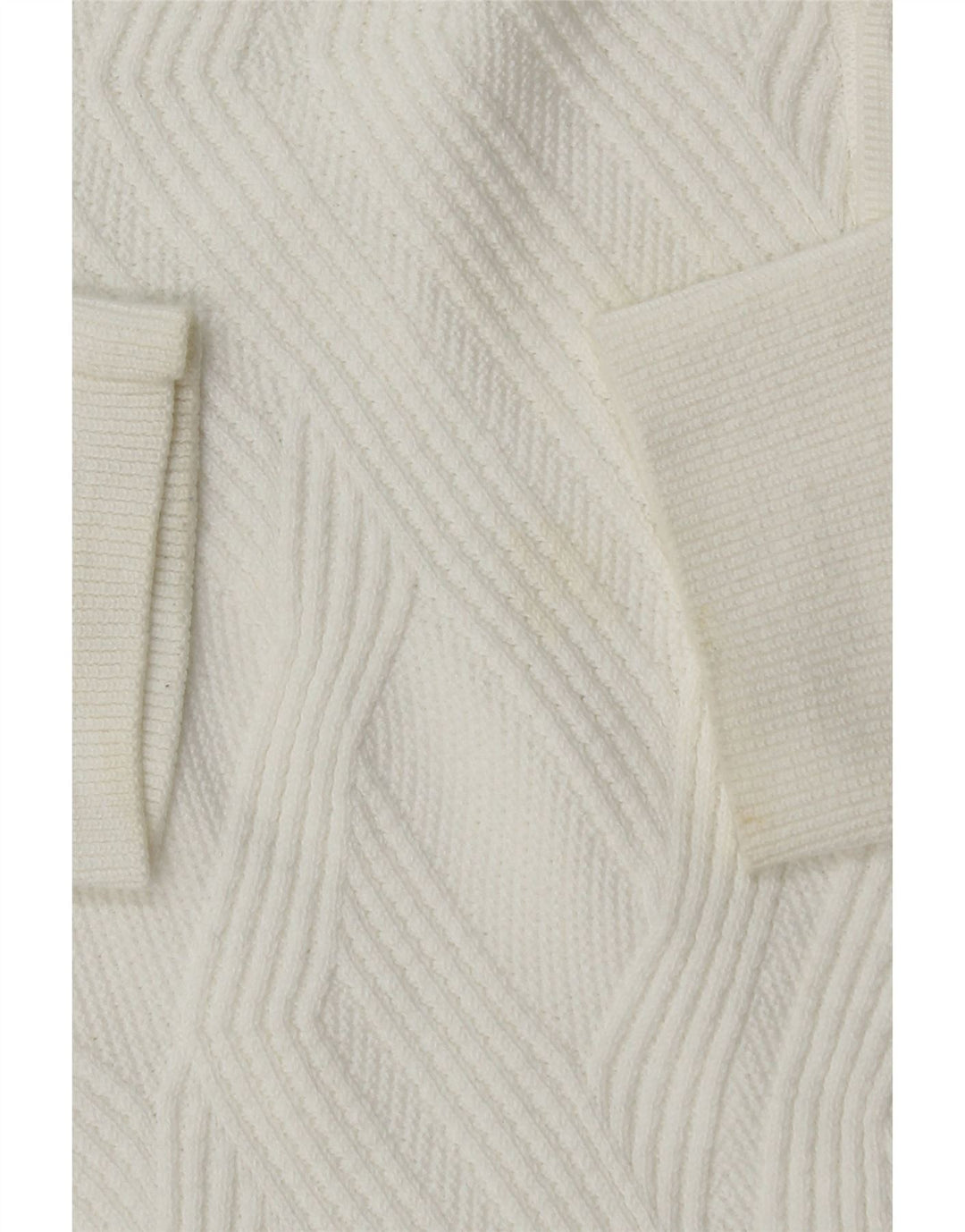 Marks & Spencer Herre Autograph Polo Neck Jumper Sweater Stor Hvid Bomuld