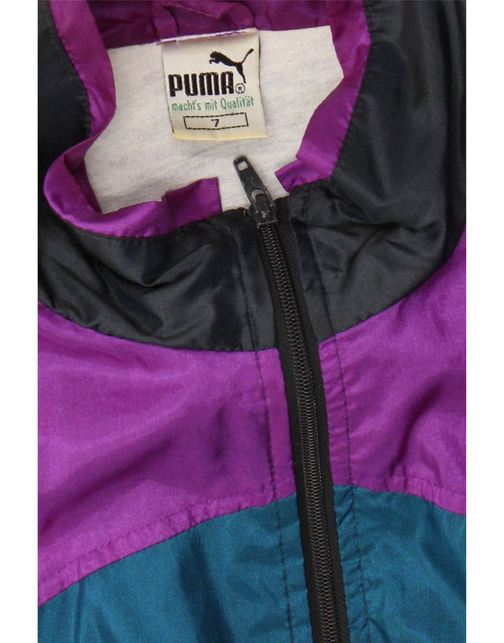 Puma Træningsdragt til mænd Topjakke Stor Sort Colourblock Polyamid