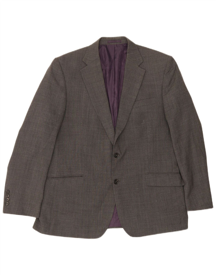 Marks & Spencer Herre 2-knap Regular Fit Blazer Jacket UK 42 Large Grå