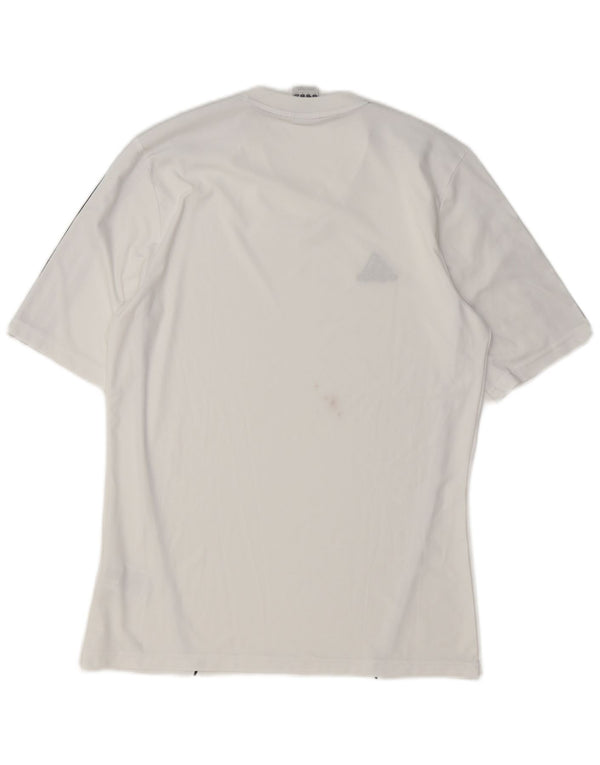 Adidas Herre Climalite T-Shirt Top Medium White Polyester