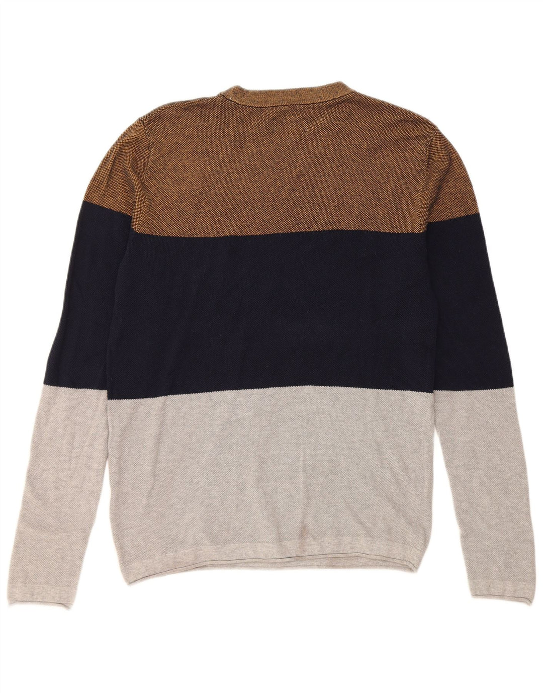 Jack & Jones herre sweater med rund hals, stor flerfarvet farveblok