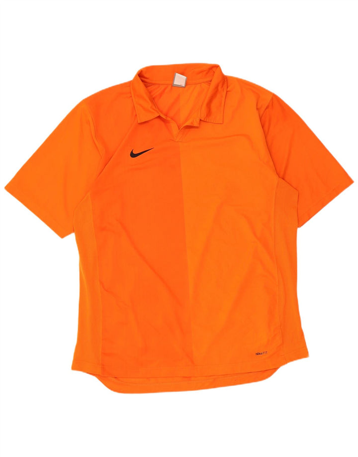 Nike Polo Shirt til mænd UK 45/47 XL Orange Polyester